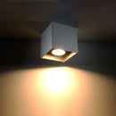 Moderner Deckenleuchte Würfel Aluminium Grau – Modell Arkanis