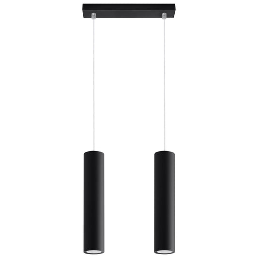 Hanglamp cilindrisch zwart modern – Modèle Neralis