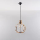 Suspension bois naturel scandinave salon – modèle Arvendia