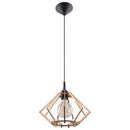 Scandinavian natural wood pendant light for living room – Narevia