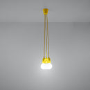 Minimalist yellow 3-light pendant – Solerio