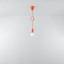 Minimalistische oranje hanglamp voor woonkamer – Solenya