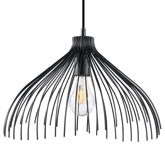 IndustriΓ«le zwarte stalen hanglamp β ModΓ¨le Atheris
