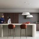 Minimalist white living room chandelier – Arvandia model