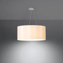 Minimalist white chandelier for the living room – Arvelio model