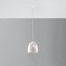 Modern white ceramic pendant light for dining room – Elaris