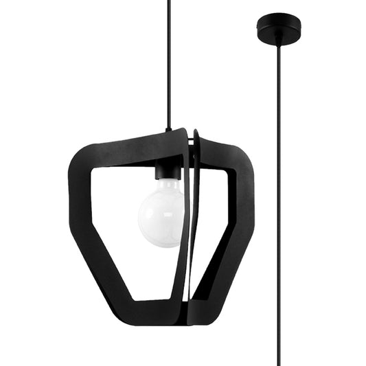 Hanglamp zwart minimalistische in staal – Modèle Asterion