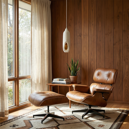 Binnenophanging Moderne Beige Tint en Elegante Afwerking – Lueur Caverne