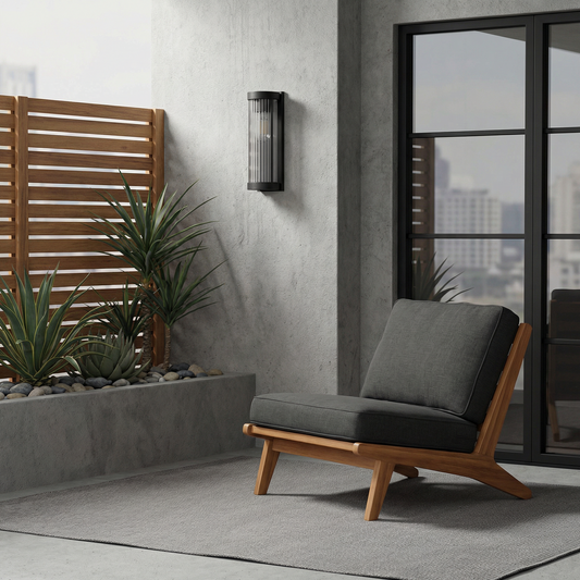 Buitenwandlamp in Metaal en Glas – Solaréa