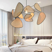 Lustre Bohème en Bambou pour Salon – Auramya