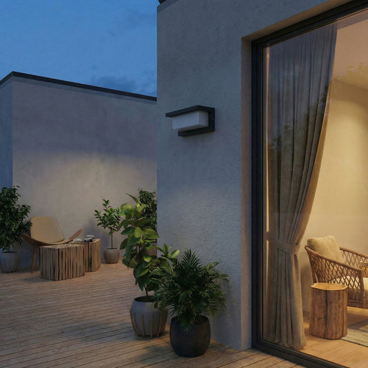 Design LED wandlamp voor buiten – Lucialys