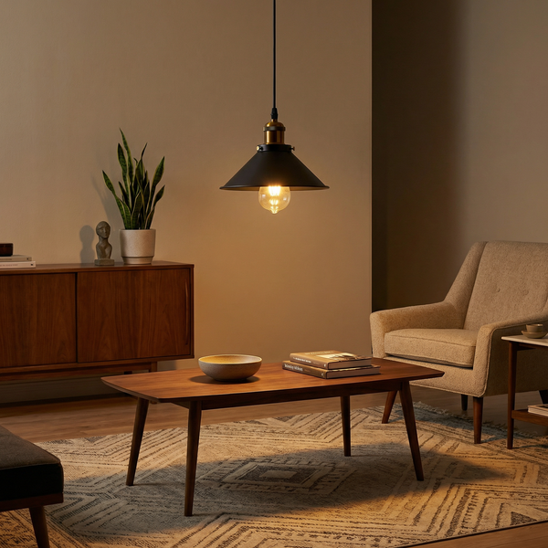 Vintage Hanglamp Verstelbare Koorden Elegante Sfeer – Éclats Rétro