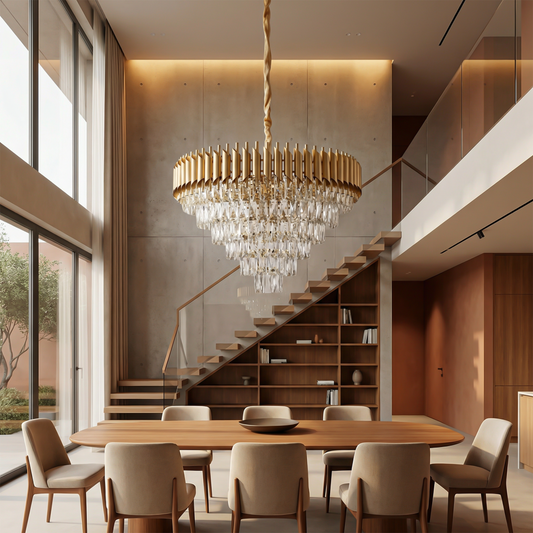 Premium hanglamp met glitterende kralen en majestueuze glans – Orchidée