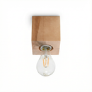 Minimalistische plafondlamp van natuurlijk hout voor de woonkamer – Arvoden
