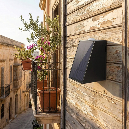 Moderne zonne-wandapplicatie voor tuin – Solarenza