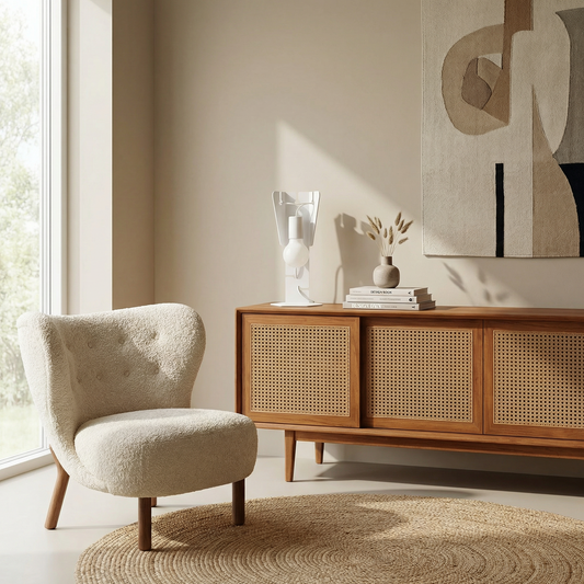 Designbureaulamp Wit Staal – Modèle Arkanis