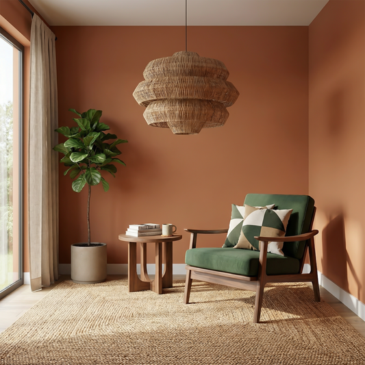 Suspension in gevlochten rotan Wabi-Sabi stijl voor eetkamer – Naiadis