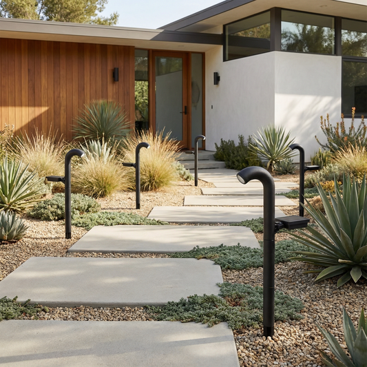 Hedendaagse zonne-buitenprojector in ABS – Soléclate