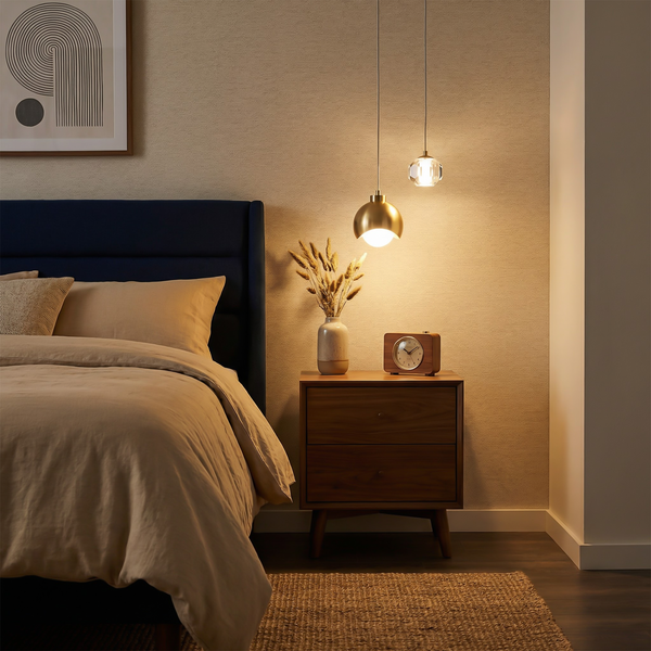 Hanglamp Zachte Ambiance Gouden Klem Modern Nordisch Ontwerp – Elegantie