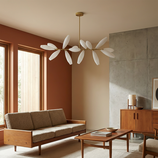 LED-hanglamp in glas met Noordse design voor eetkamer – Estelara