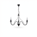 Kroonluchter kandelaar zwart glamour 3 lampen - model Asterion