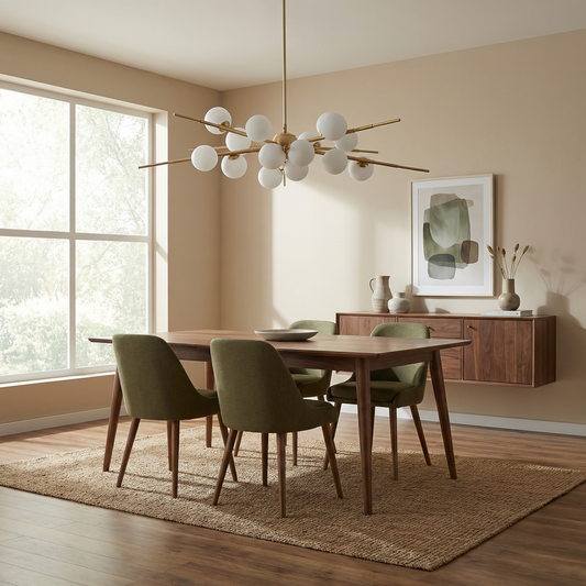 Eigentijdse kroonluchter in aluminium voor woonkamer – Artalys