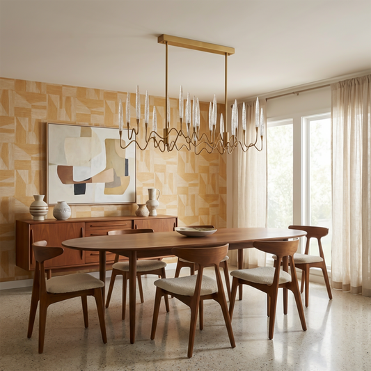Lustre Sculptural Inspiration Chandelier Éclat Délicat – Plume