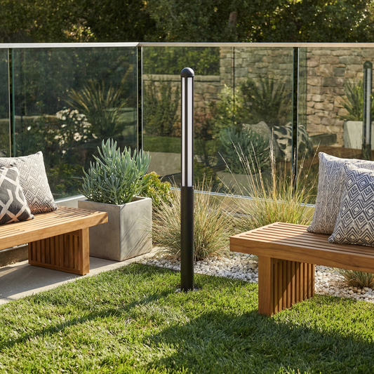 Waterdichte buitenvloerlamp in aluminium met LED – Arcluminis