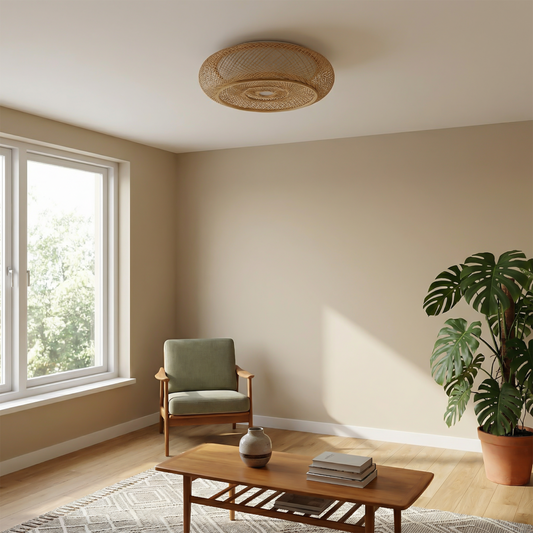 Bamboe plafondlamp voor woonkamer – Celantra