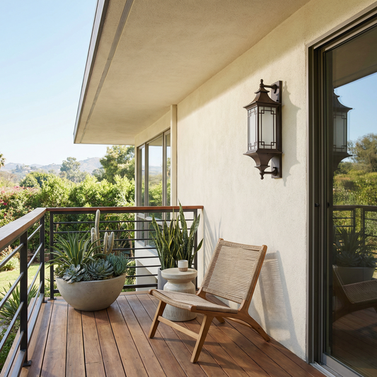 Buitenwandlamp in aluminium en glas – Candelor