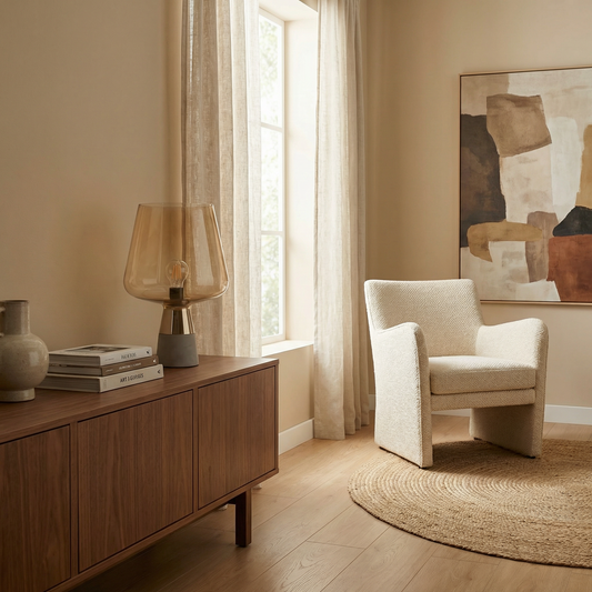 Nachtlampje Glas Steen Industrieel Design – Lumora