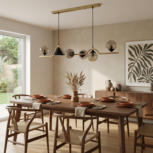 Plafondlamp Glas Metaal LED Modern – Stalio