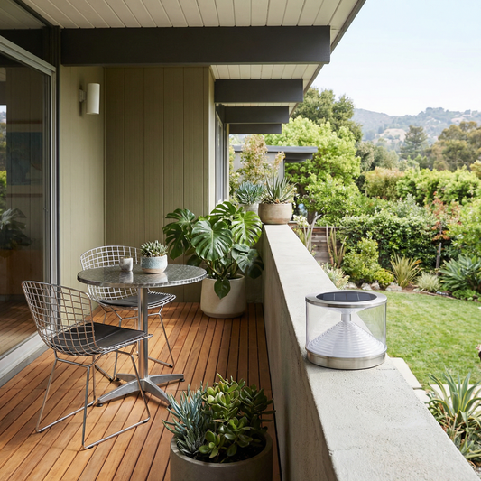 Zonne-tuinlamp in roestvrij staal – Soléclita