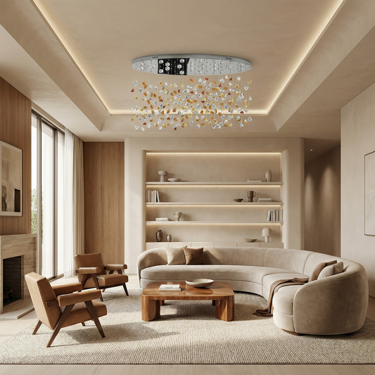 Lustre Cristallisea vue ambiance | Luxarmonie