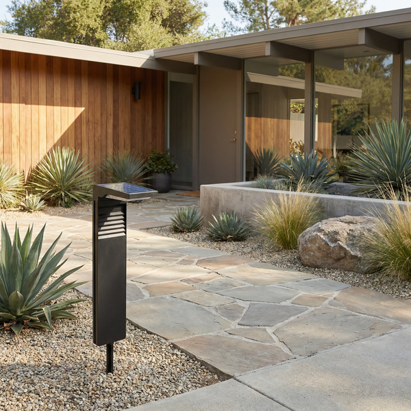 Luminaire d'extérieur NeoPost vue ambiance | Luxarmonie