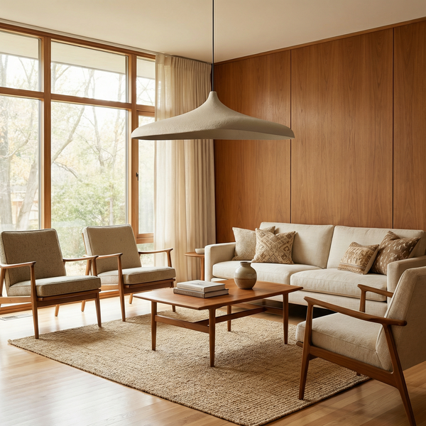 Hanglamp Wabi-Sabi Stijl in Microbeton voor Restaurants – Zelinea