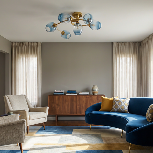 Moderne Plafondlamp met Draaibare Ringen en Geïntegreerde LED – Irisso