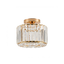 Contemporary Golden Crystal Ceiling Light – Seraphinea