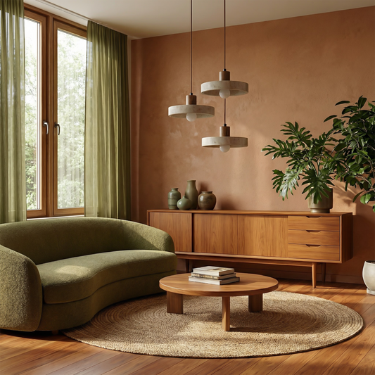 Hanglamp Compact met Verstelbare Kabel voor Authentieke Sfeer – Tissée Terrestre