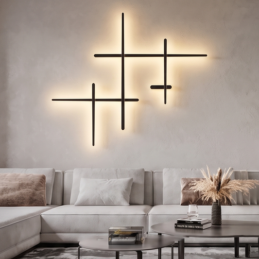 Minimalistische LED Wandlamp Zwart of Wit voor Woonkamer – Néoléa