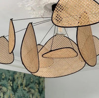 Lustre Bohème en Bambou pour Salon – Auramya