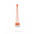 Minimalistische oranje hanglamp 5 lichten – AURELIOX