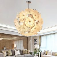 Lustre en Verre de Murano Blanc – Floréade