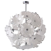Lustre en Verre de Murano Blanc – Floréade