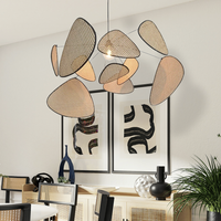 Lustre Bohème en Bambou pour Salon – Auramya