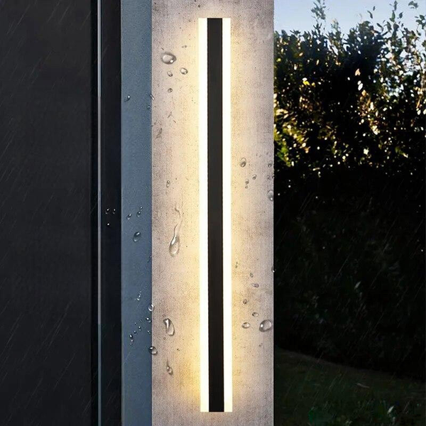 Applique LED extérieure Luménia design linéaire acier inoxydable - vue 3