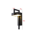 LED wall light in black steel for exterior – Armonéus