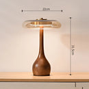 Desk Lamp in Wood and Copper Glass for Bedroom – Maderi