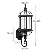 Applique murale vintage en fer noir pour extérieur – Zénithra