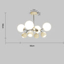 Plafonnier Fluide Métal & Verre Halo Chaleureux – Vent Solaire